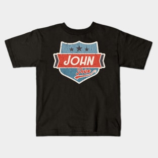 John prine vintage art Kids T-Shirt